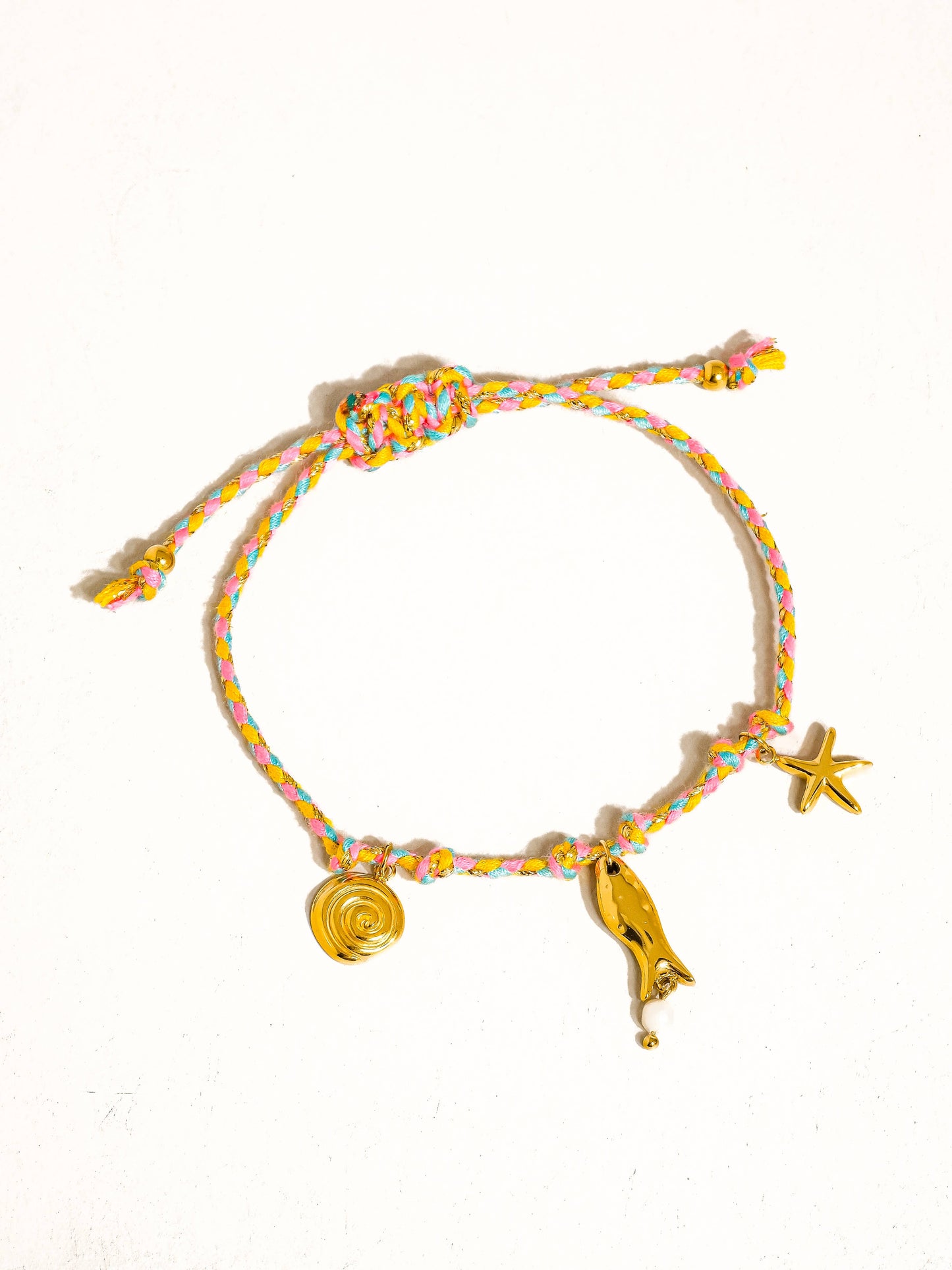 Bracelet Charm Corde d'Été Menton18K Or Non-Ternissant
