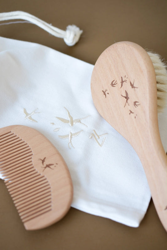 ENSEMBLE PEIGNE ET BROSSE