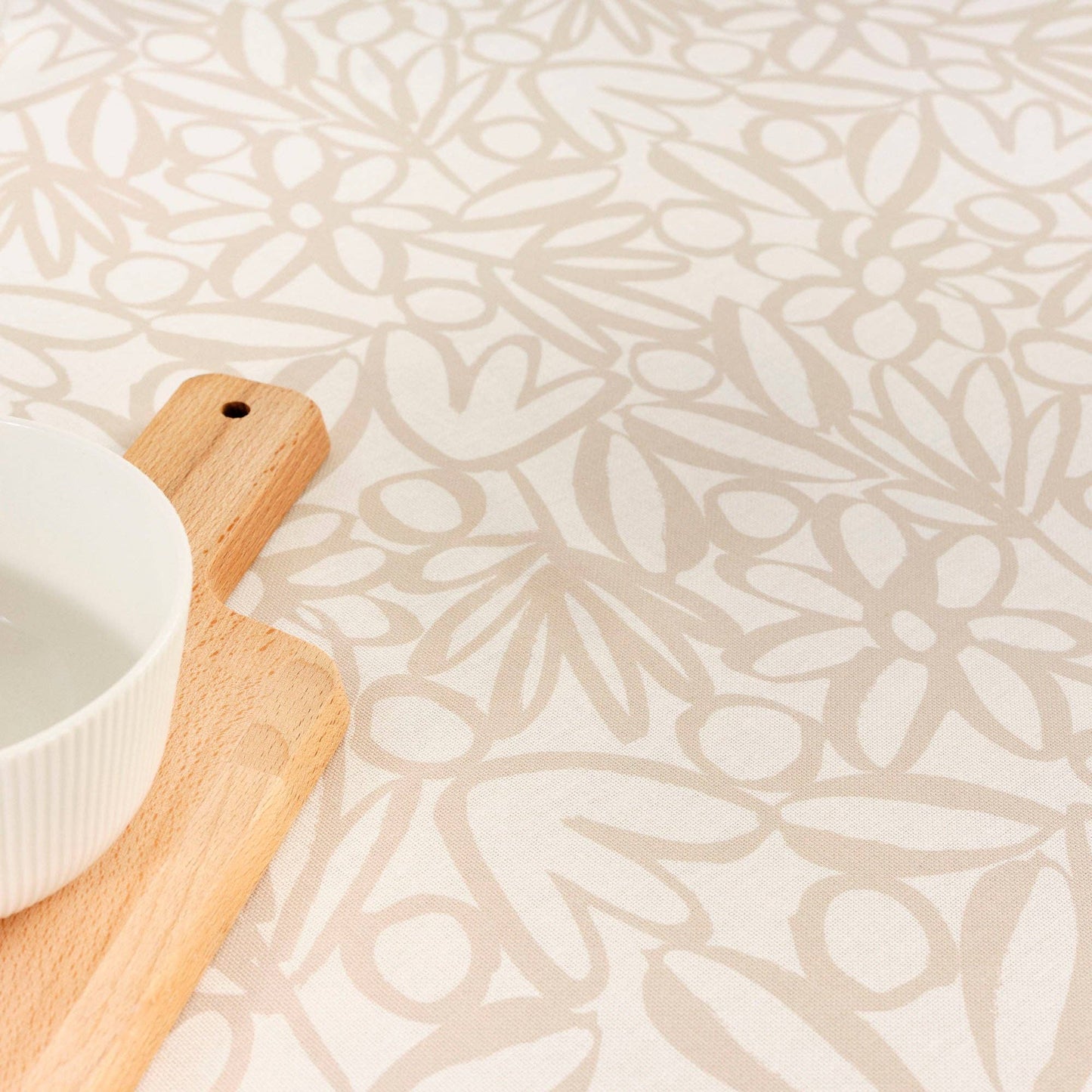 NAPPE CIRÉE - Beige coeur blanc