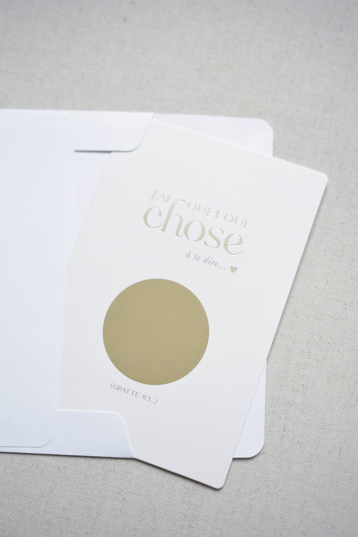 CARTE ANNONCE À GRATTER - Bébé est en route