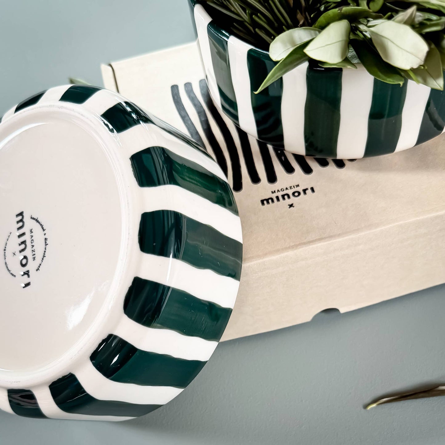 Bol Stripes - vert doux