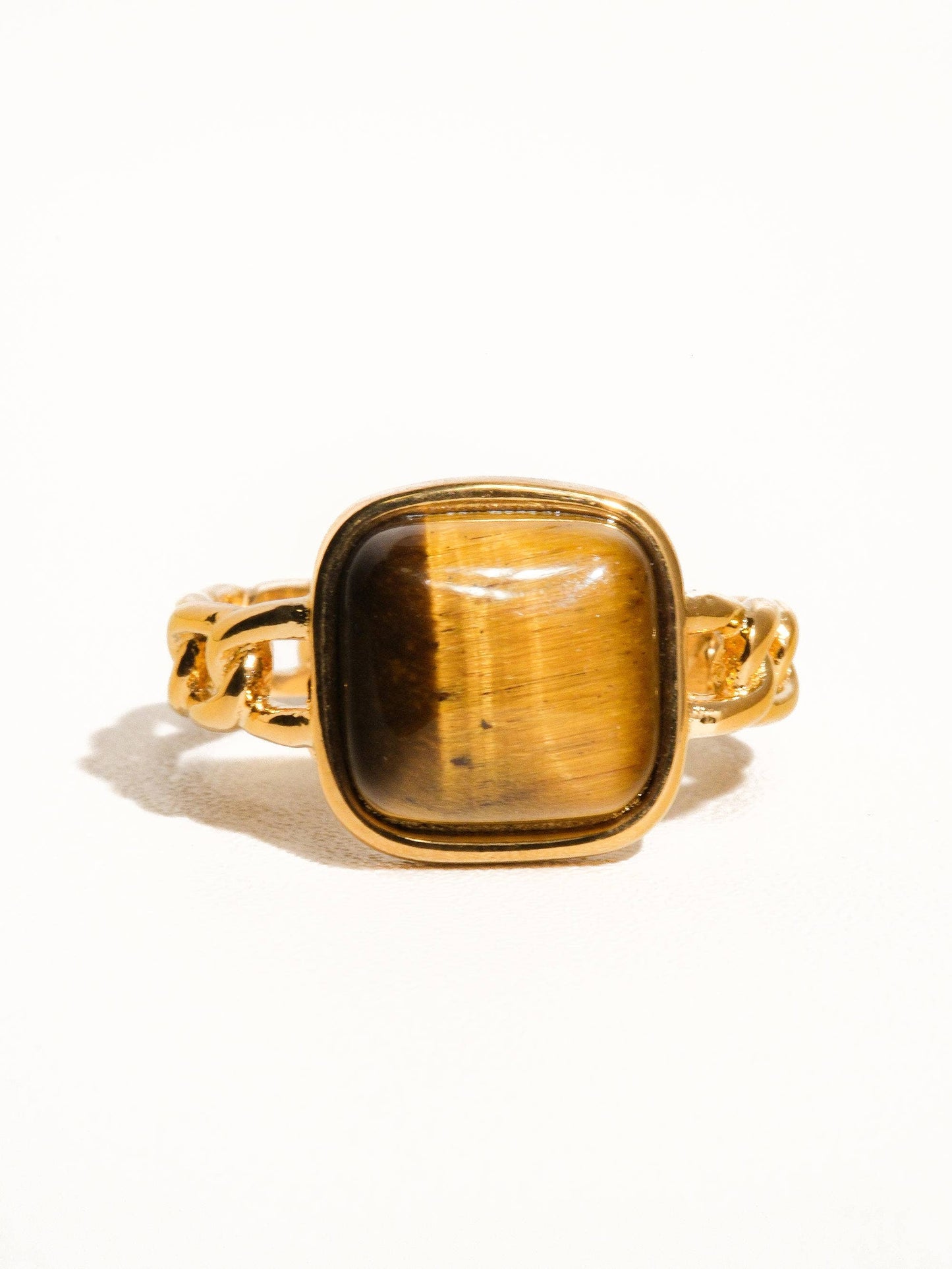 BAGUE PIERRE PRÉCIEUSE - Marron