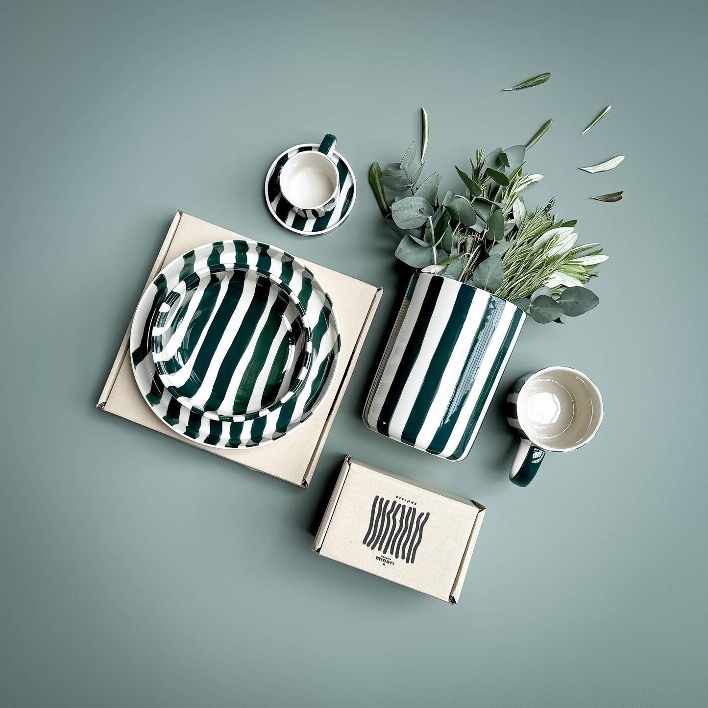 Bol Stripes - vert doux