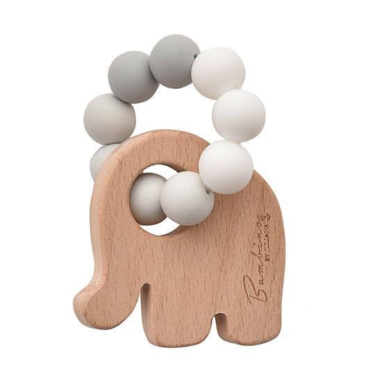 Jouet de dentition Bambino Elephant gris