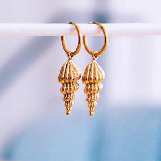 BOUCLE D'OREILLE COQUILLAGE