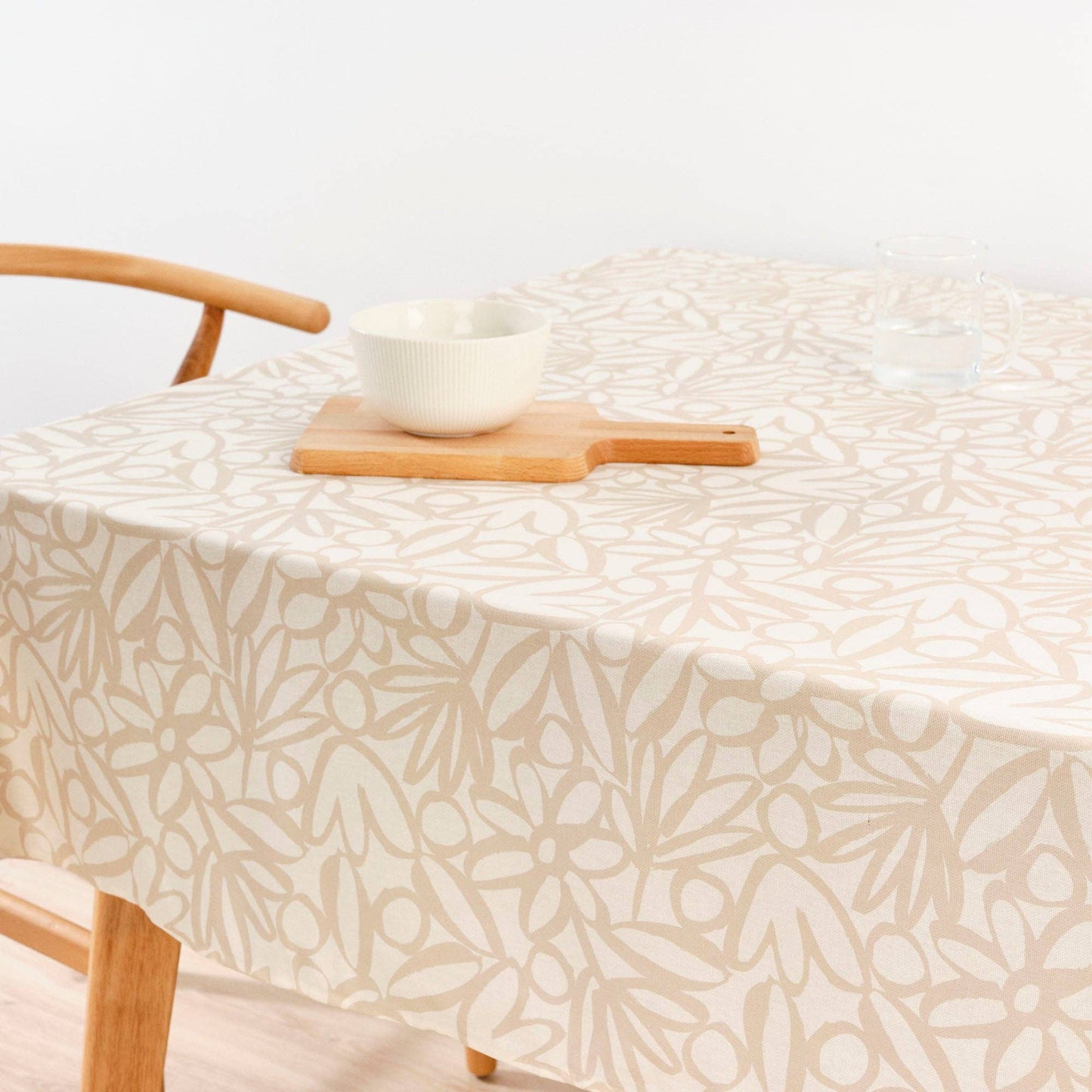 NAPPE CIRÉE - Beige coeur blanc