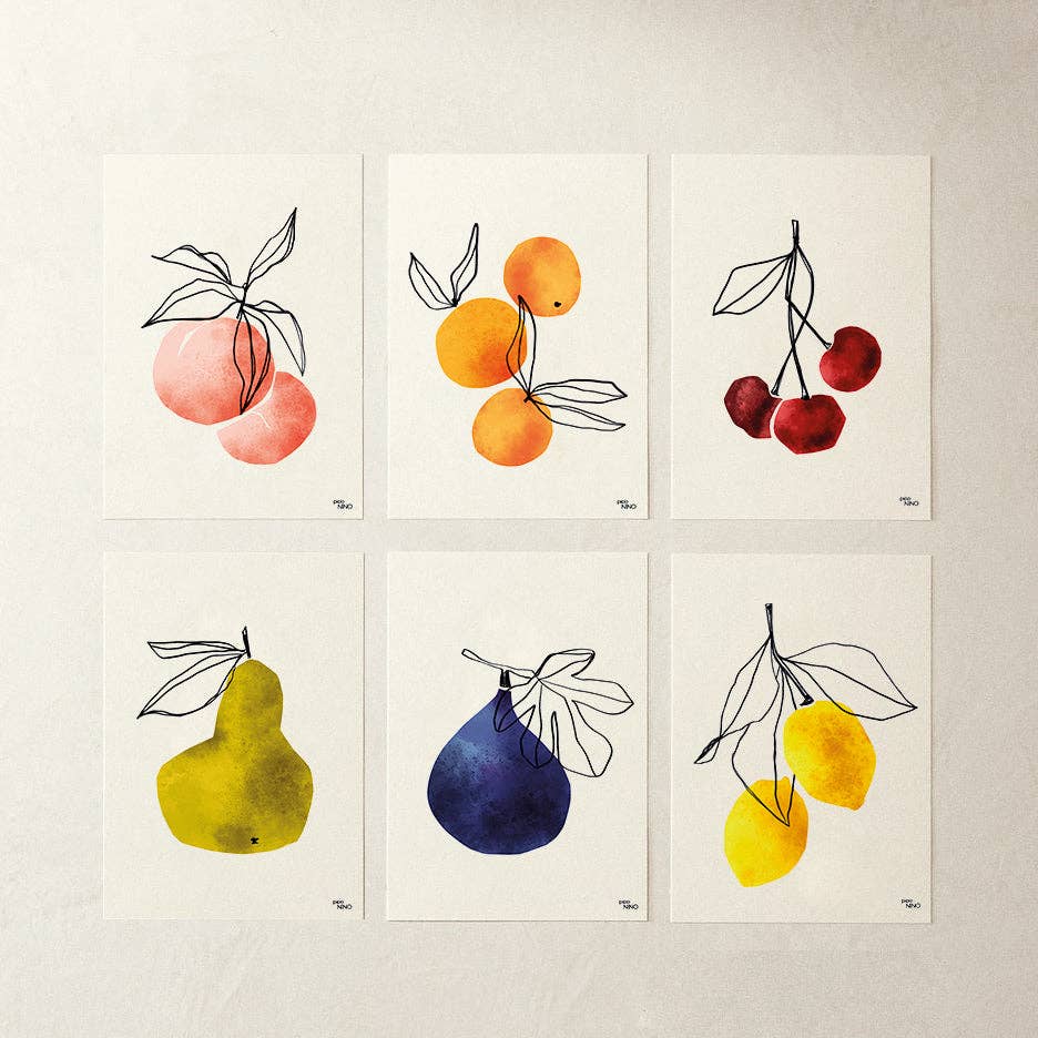 Affiche Fruit clémentine orange