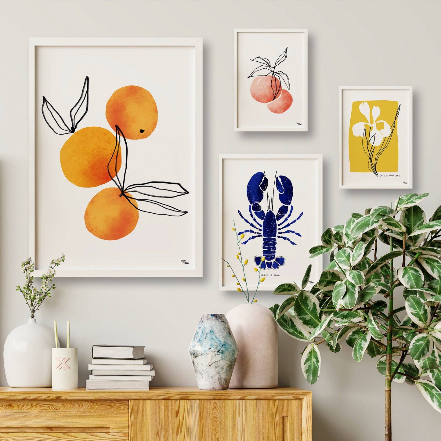 Affiche Fruit clémentine orange