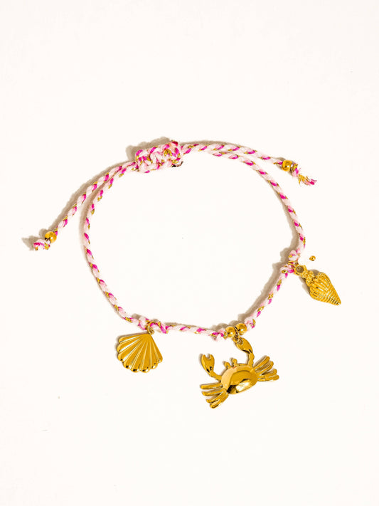 Bracelet Charm Corde d'Été Menton18K Or Non-Ternissant