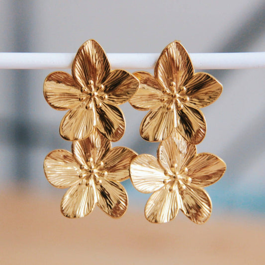 BOUCLE D'OREILLES - Fleurs