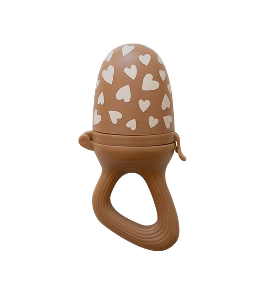 TÉTINE GRIGNOTEUSE - Coeur beige