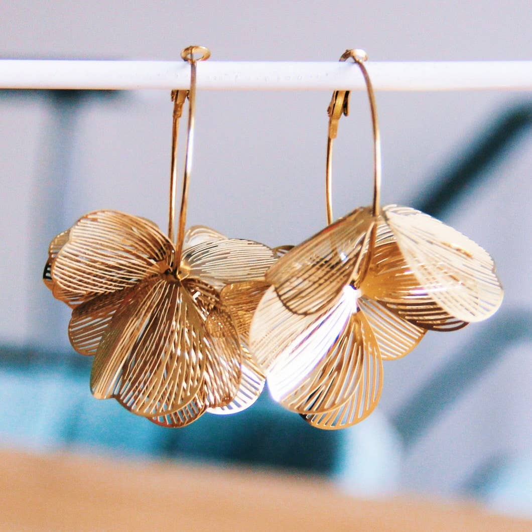 BOUCLE D'OREILLES - Fleur