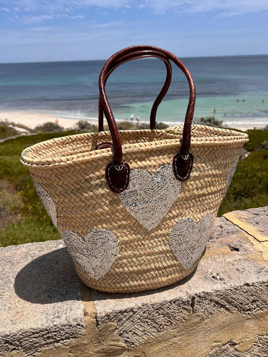 PANIER - Coeur argent