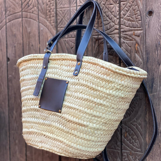 PANIER - Cuir noir