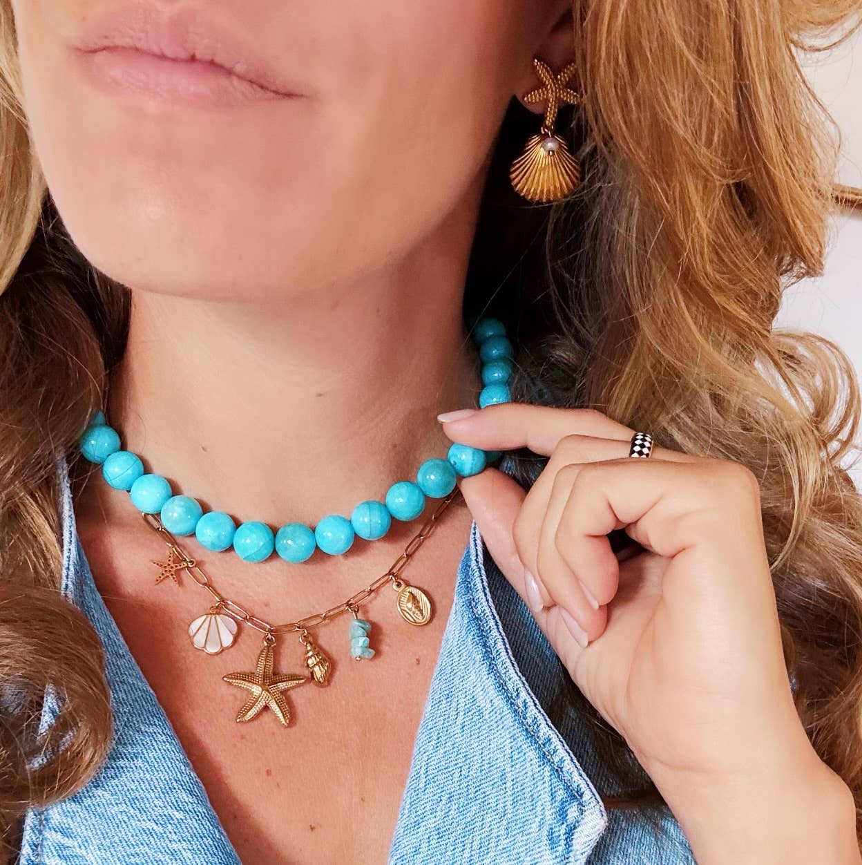 COLLIER CHAINE - Mer