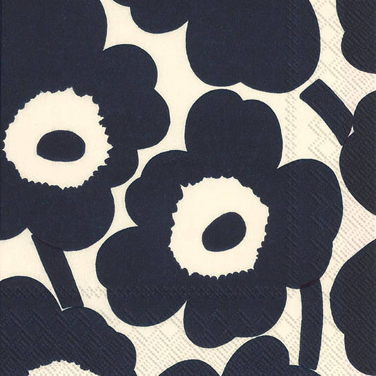 Serviette à cocktail en papier 20 carats Unikko Nature Marimekko Fall