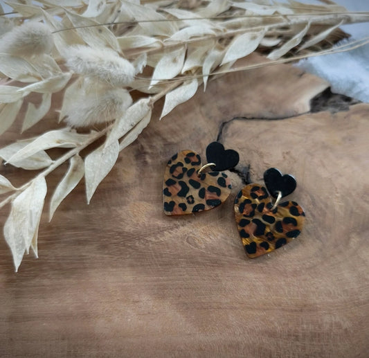BOUCLE D'OREILLE LÉOPARD