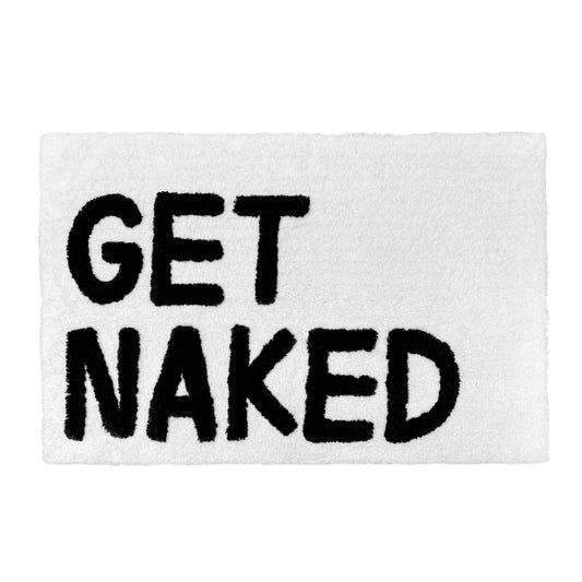 TAPIS DE BAIN "Get Naked " blanc