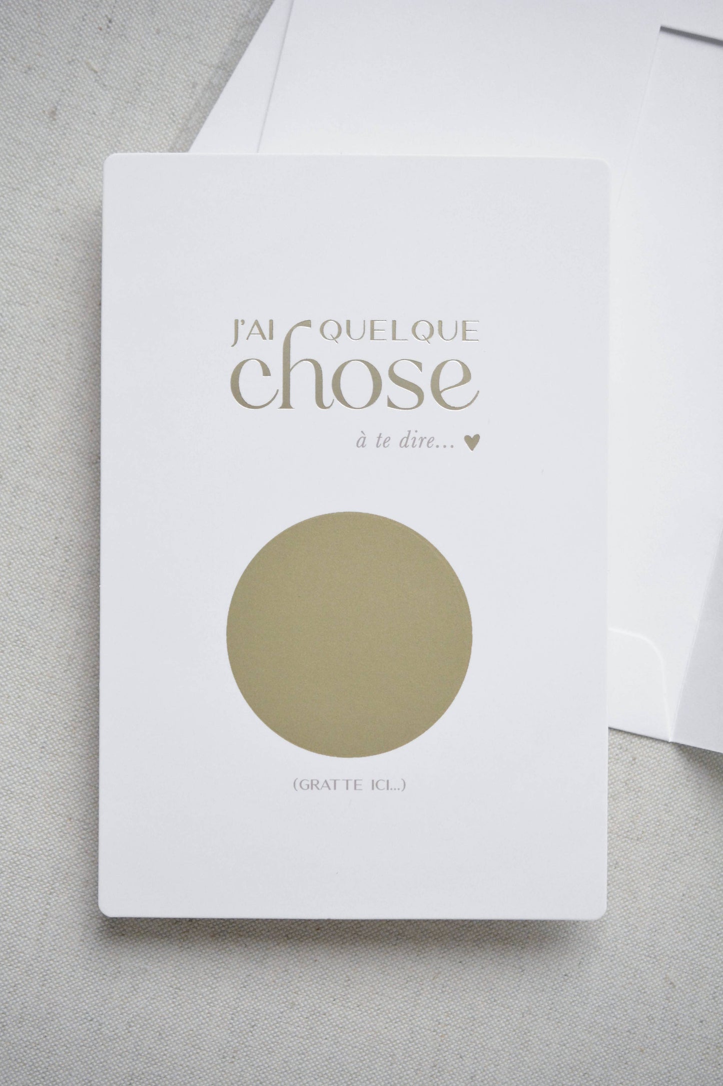 CARTE ANNONCE À GRATTER - Bébé est en route