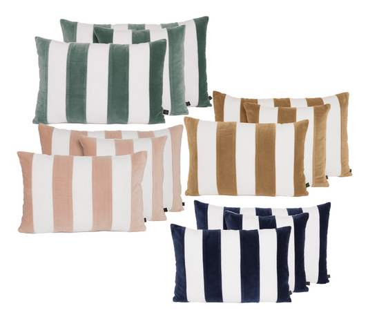 HOUSSE DE COUSSIN - RAYURES