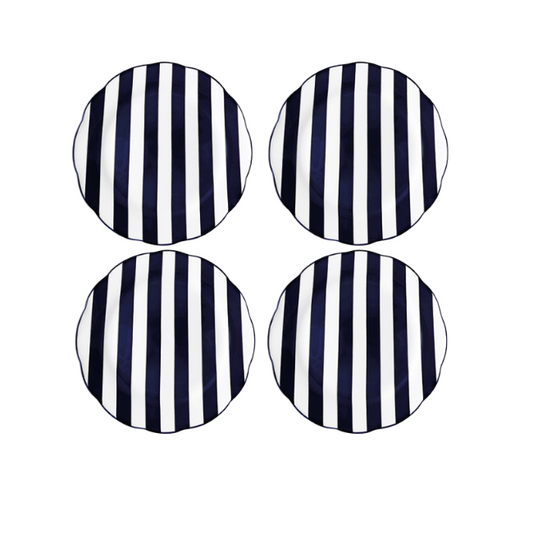 ASSIETTE RAYÉE - Bleu - 2 tailles