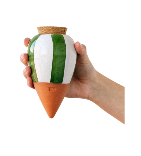 Olla Hydratante - Rayé vert et blanc