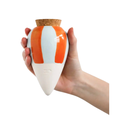 Olla Hydratante - Rayé orange et bleu