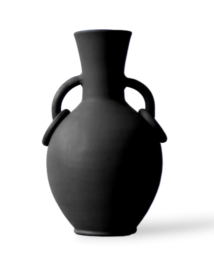 VASE ARTISANAL - NOIR