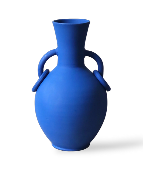 VASE ARTISANAL - Bleu