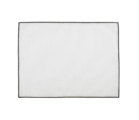 SET DE TABLE EN LIN - Blanc