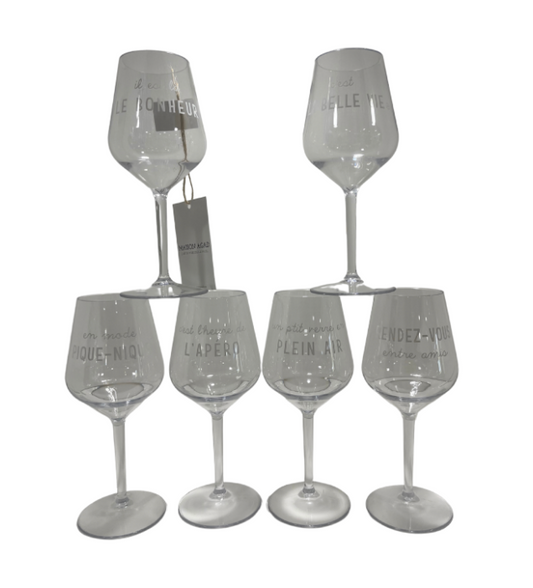 VERRES À VIN - Incassables