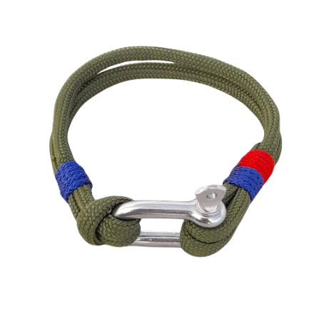 BRACELET CORDE NAUTIQUE - Kaki