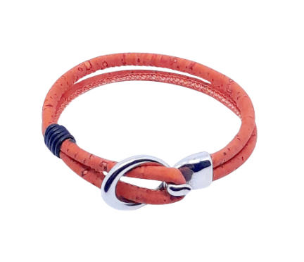 BRACELET EN LIÈGE - Orange