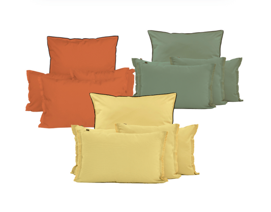 HOUSSE COUSSIN UNIE - 3 couleurs