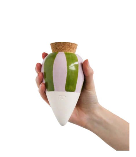 Olla Hydratante - Rayé vert et violet