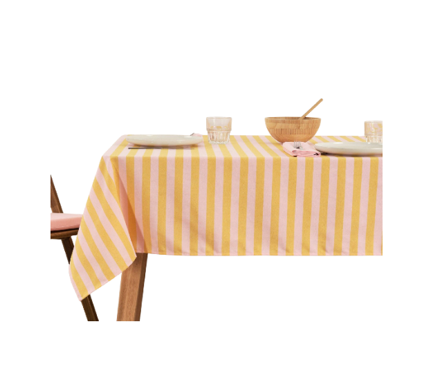 Nappe hydrofuge - Rose et jaune