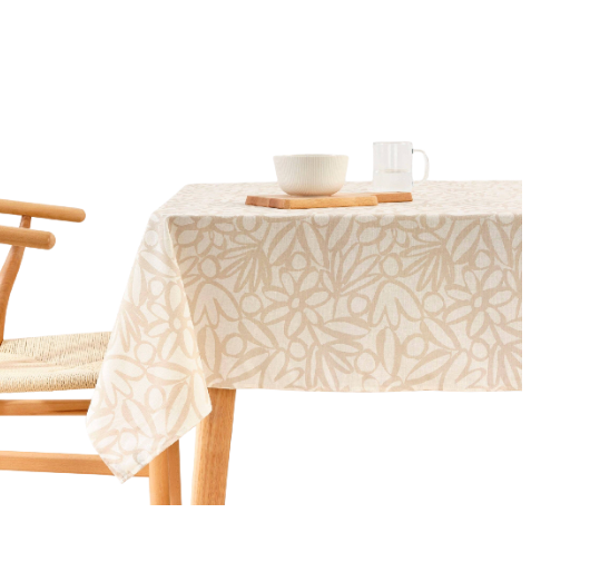 NAPPE CIRÉE - Beige coeur blanc