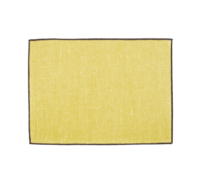 SET DE TABLE EN LIN - Jaune