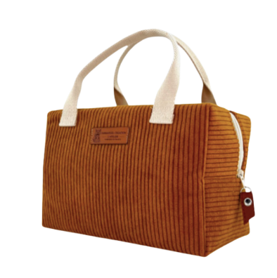 SAC ISOTHERME VELOURS CÔTELÉ - Camel