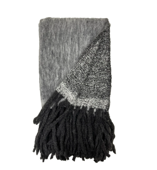 PLAID EN COTON - Noir