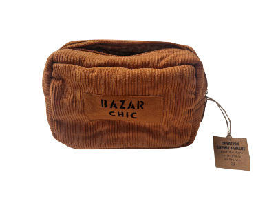 TROUSSE EN VELOURS "BAZAR CHIC" - 6 couleurs