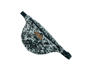 SAC BANANE - SEQUIN ARGENT