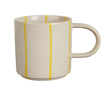 TASSE EN GRES - Jaune