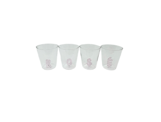 LOT 4 VERRES "Rosé"