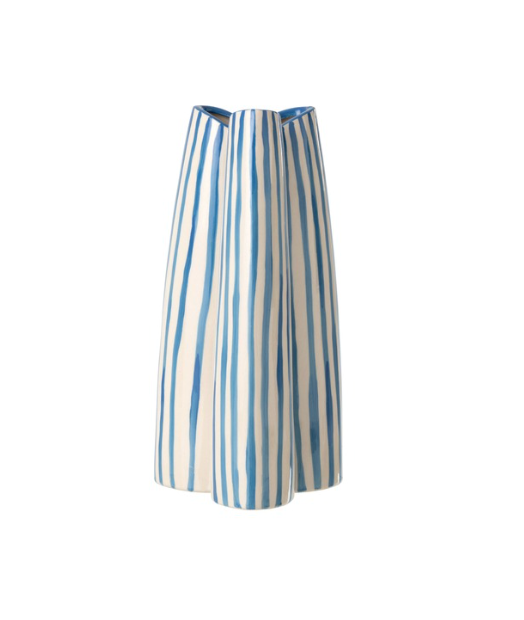 VASE RAYÉ BLEU - GM (Copie)