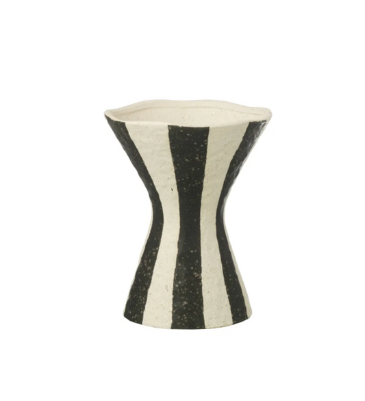 VASE RAYÉ EN GRÈS