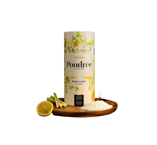 BOUGIE POUDRÉE - Citronelle