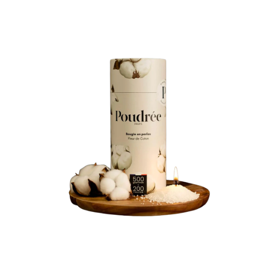 BOUGIE POUDRÉE - Fleur de Coton