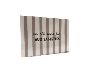 SET DE TABLE - "Un été sans fin aux Sablettes" - Beige