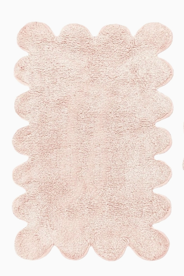 TAPIS DE BAIN - Gris/Rose
